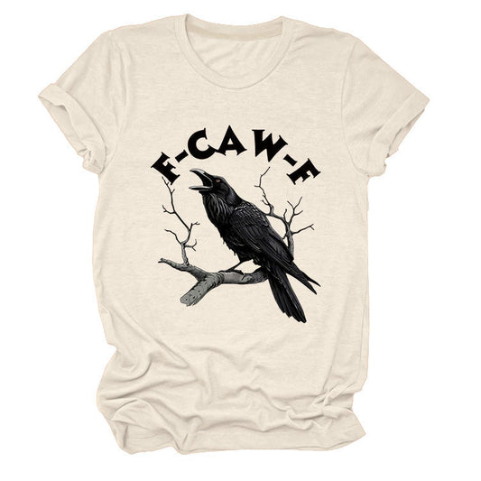 🐦‍⬛ Camiseta de Cuervo Divertida F-Caw-F 🖤- COMPRA 2 ENVÍO GRATIS