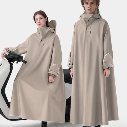 🌧️ Poncho de lluvia de bicicleta eléctrica de gran tamaño con capucha unisex