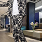 Chaqueta y pantalones de impresión floral para hombres
